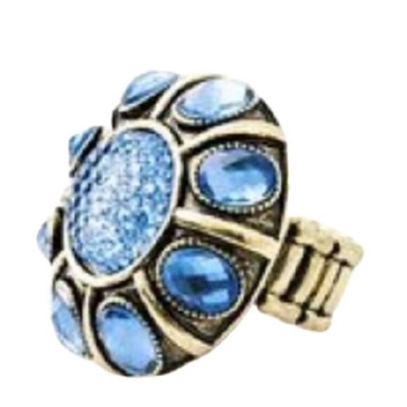 2 FOR $5 SALE Penelope Ann Luxurious Escape Blue Ring One Size - Picture 5 of 6